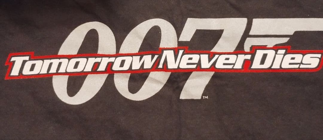 美品 007 ジェームズ・ボンドトゥモロー・ネバー・ダイ プロモ Tシャツ XL