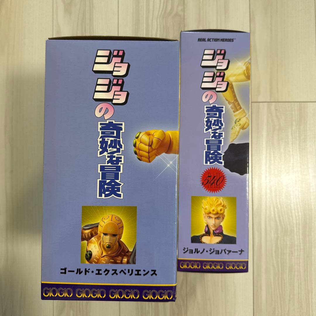 新品同様RAH2体セットジョルノ&ゴールドエクスペリエンス ジョジョの奇妙な冒険