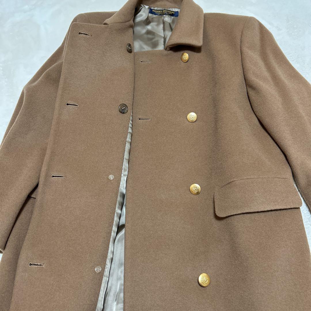 ブルックスブラザーズ チェスターコート ロングコート ダブル 金ボタン カシミヤ
