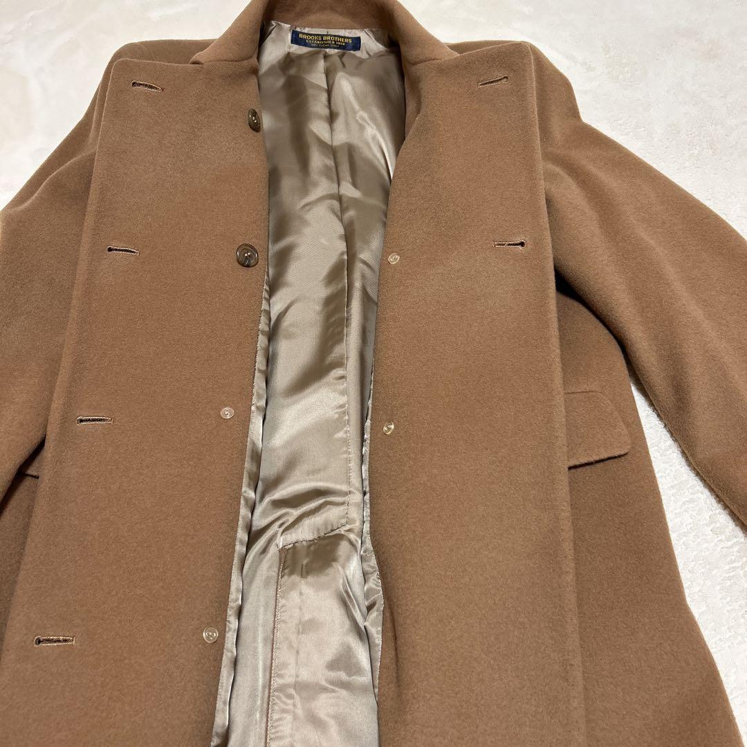 ブルックスブラザーズ チェスターコート ロングコート ダブル 金ボタン カシミヤ