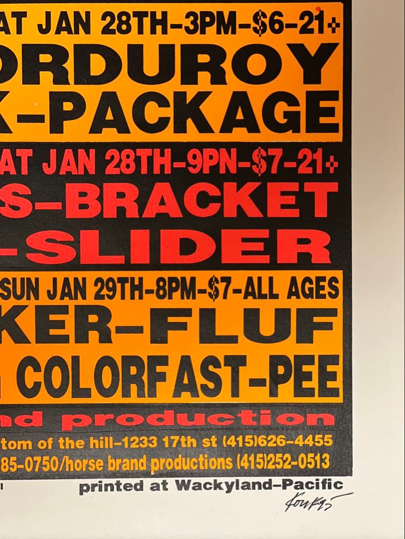 Frank Kozik NOISE POP シルクスクリーンポスターです。