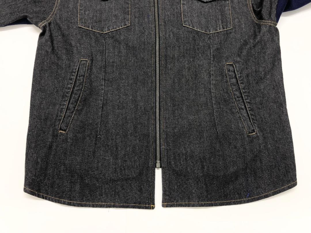 ○★訳有り新品未使用　FACETASM　デニムスウェットジャケット　4　ブラック