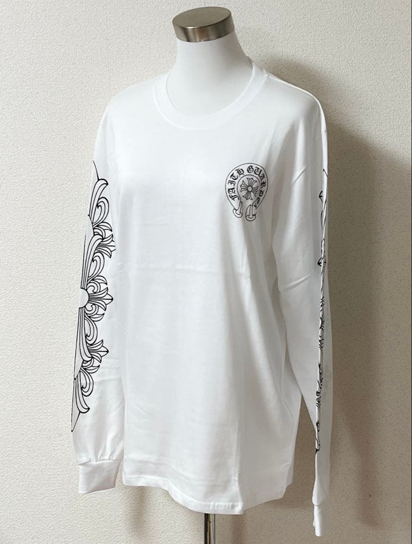 CHROME HEARTS クロムハーツ 長袖Tシャツ ロンT ホワイト