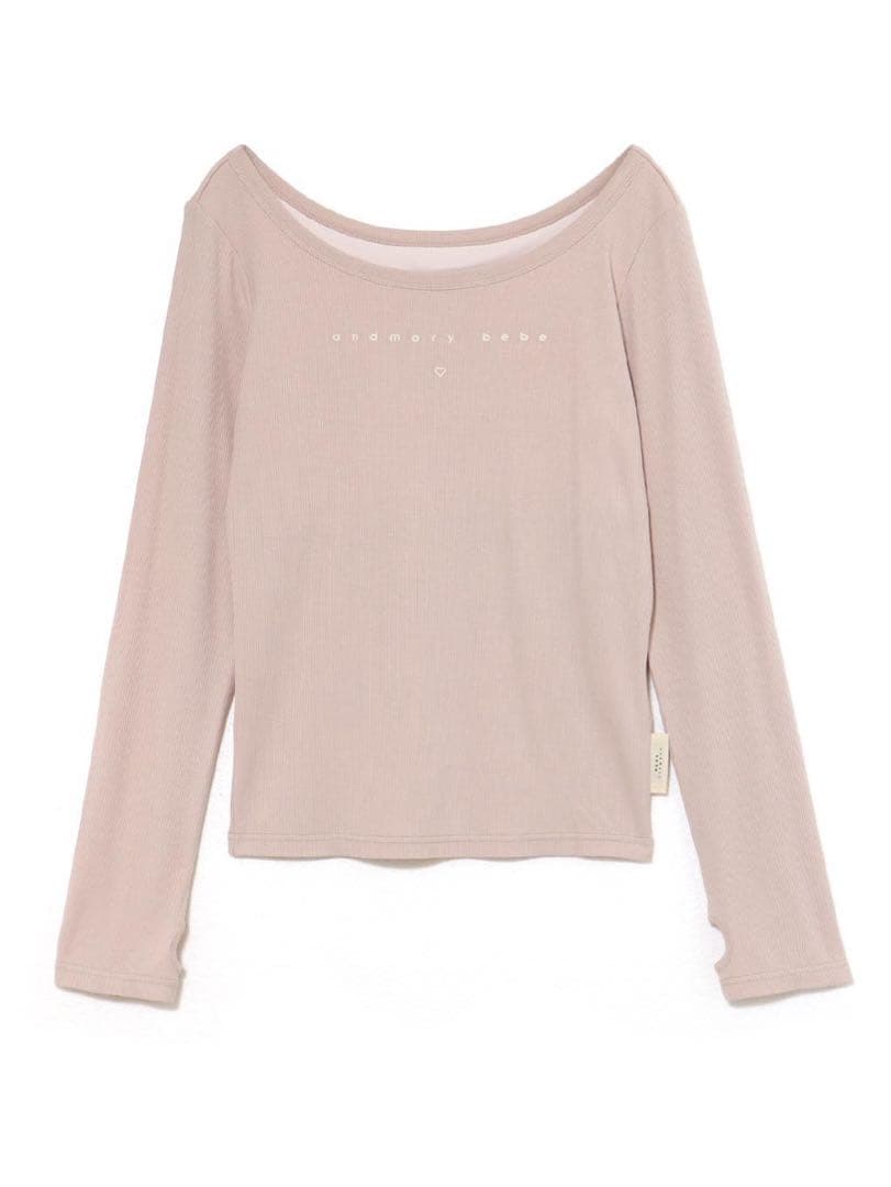 ルームウェア・パジャマ Mybebe logo tops pink beige