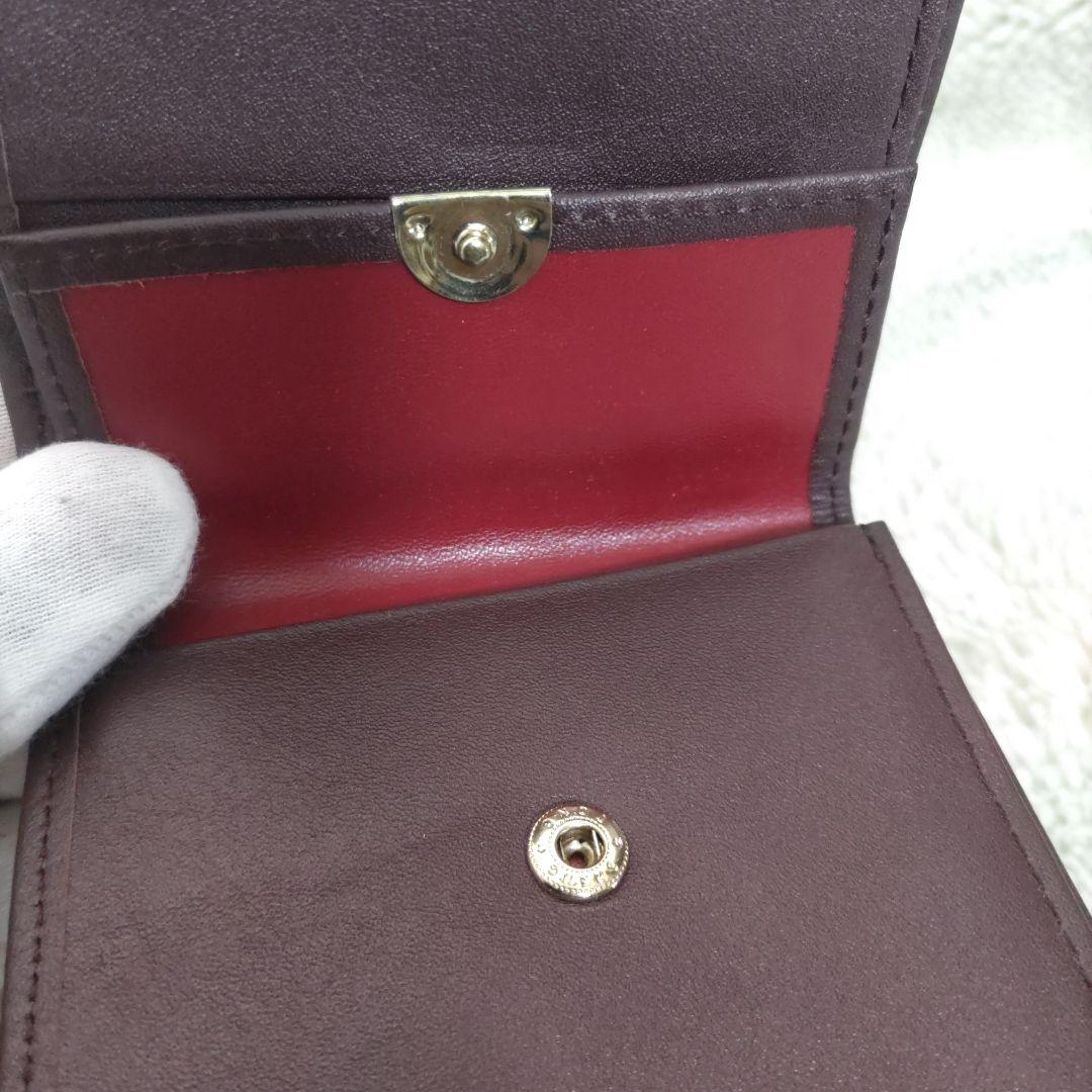 皇居　皇室　限定　折り財布　こげ茶　本革