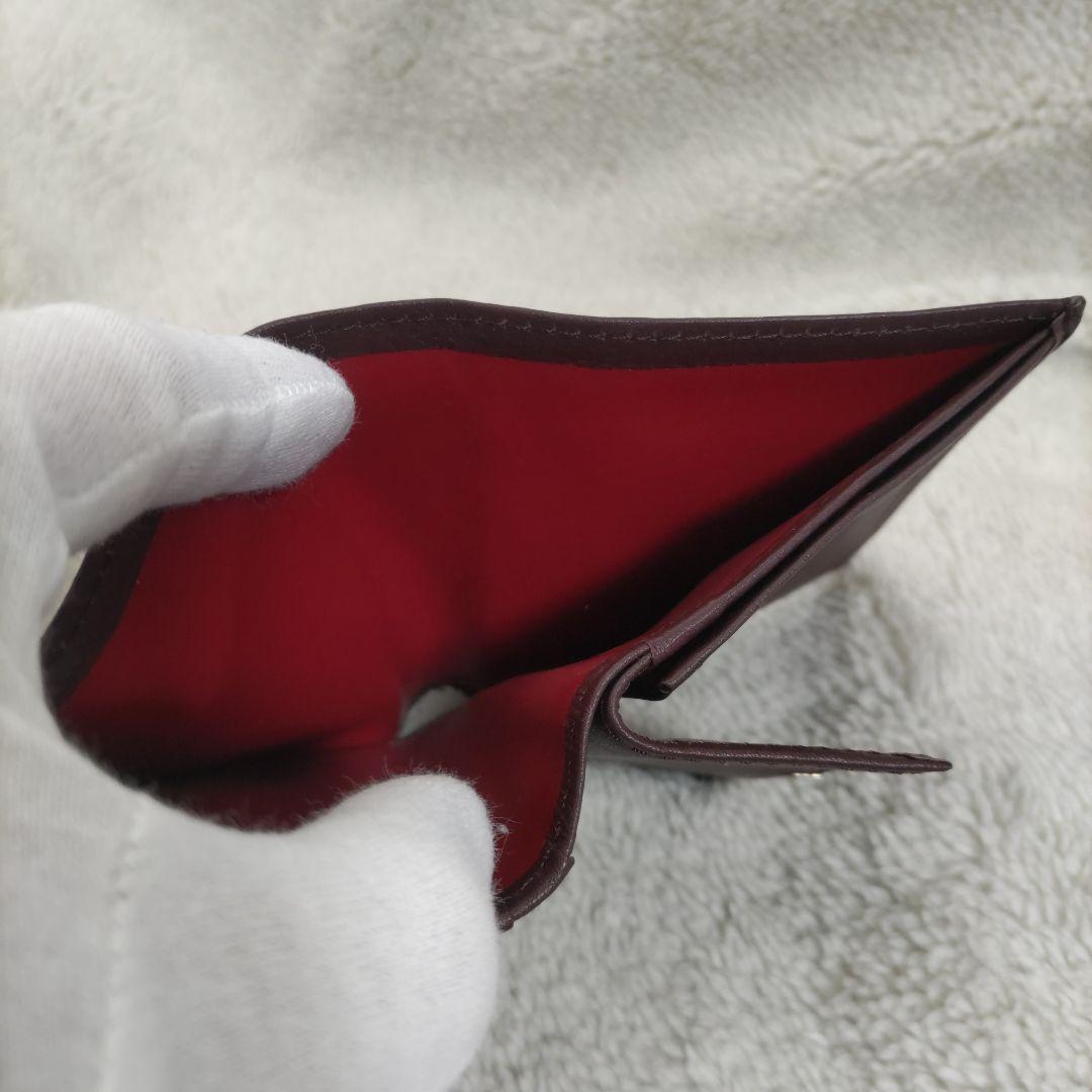 皇居　皇室　限定　折り財布　こげ茶　本革