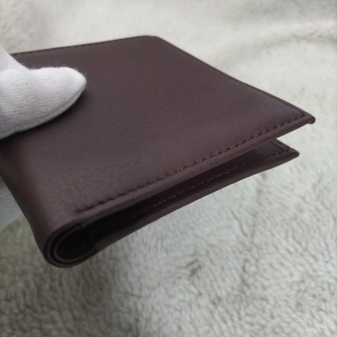 皇居　皇室　限定　折り財布　こげ茶　本革
