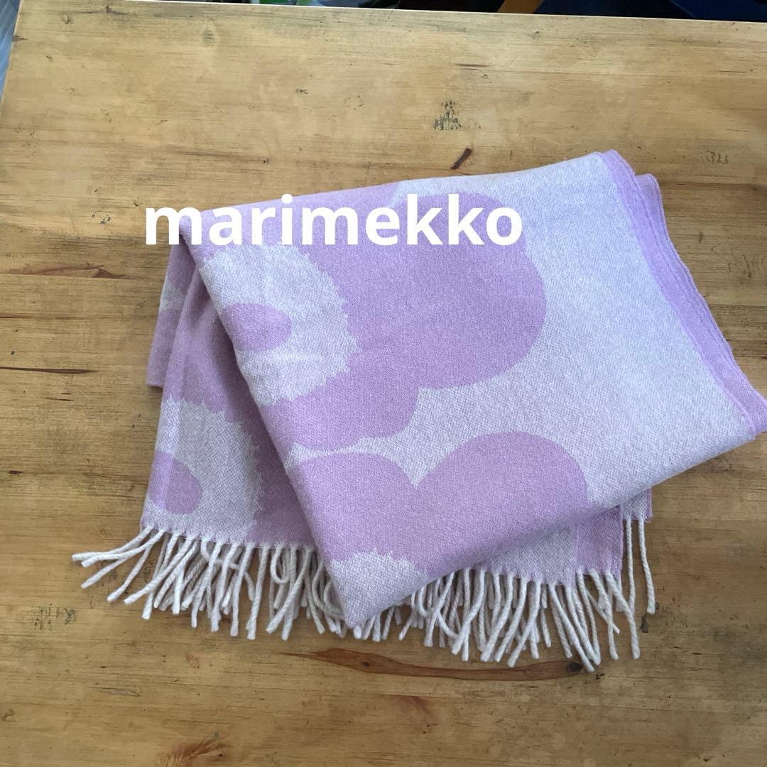 marimekko マフラー ストール ウニッコ ピンクラベンダー マリメッコ