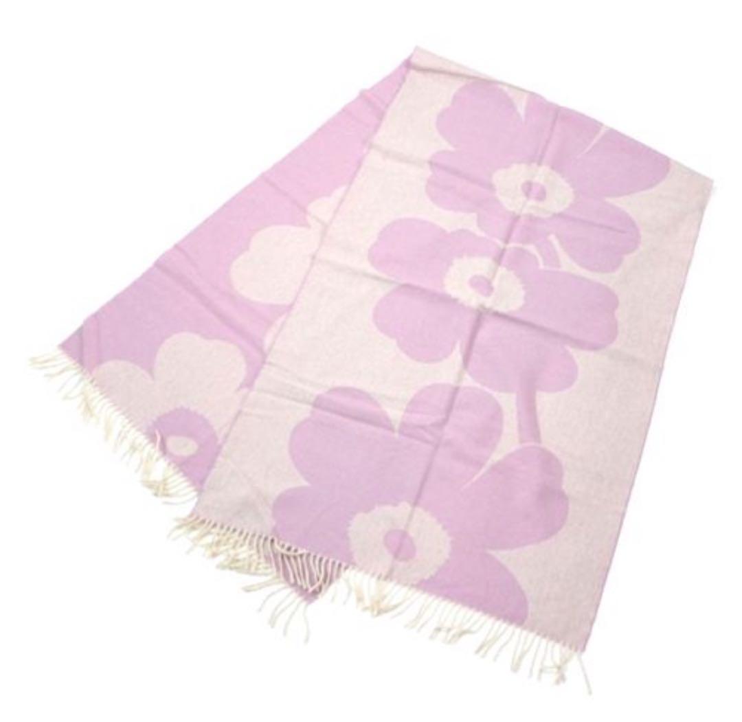 marimekko マフラー ストール ウニッコ ピンクラベンダー マリメッコ