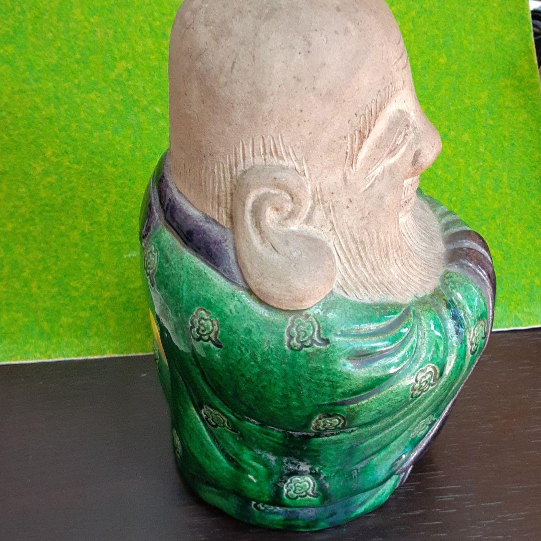 京焼名工　福禄寿像　二代真清水蔵六作