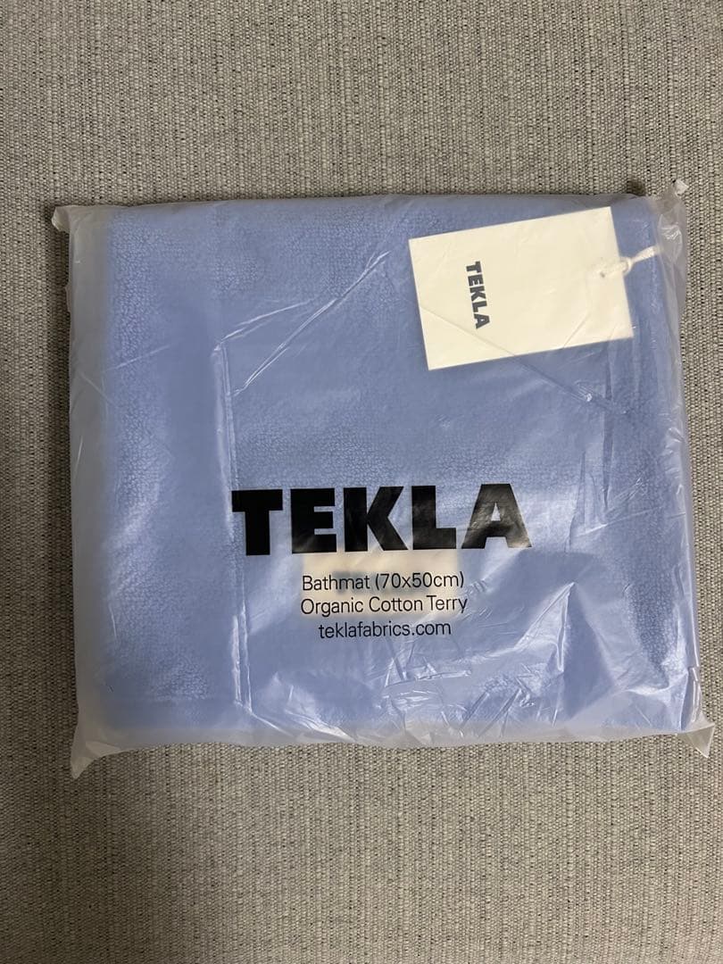 【未使用】TEKLA バスマット 70x50cm クリアブルー