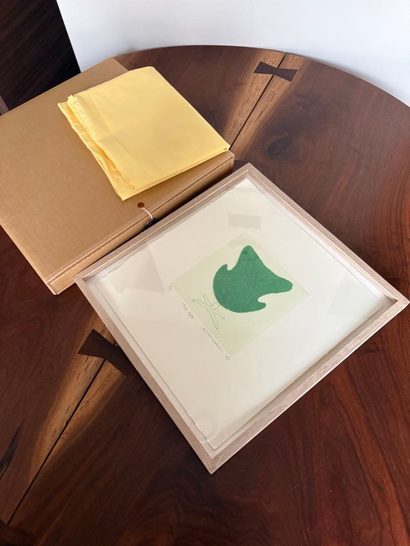 大橋歩　版画　The Egg