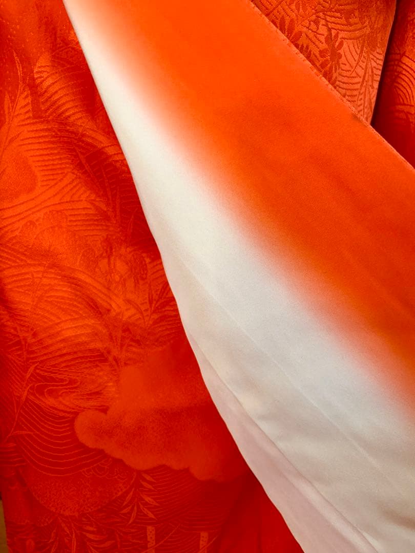 七五三　7歳の女の子のお振袖コーディネート　ハーフ成人式や卒業式にも　色無地