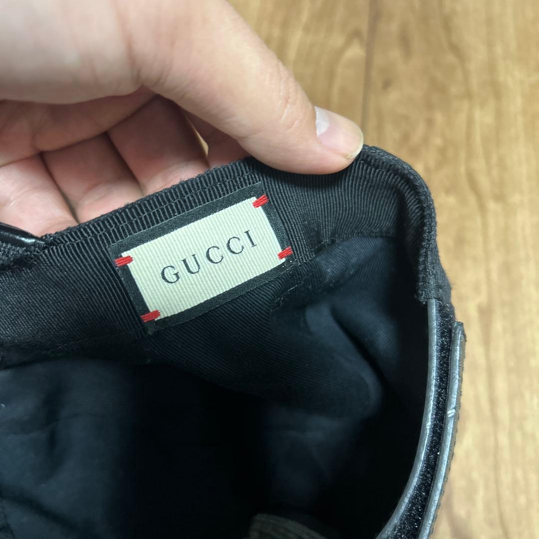 Gucci ブラック キャップ　Lサイズ