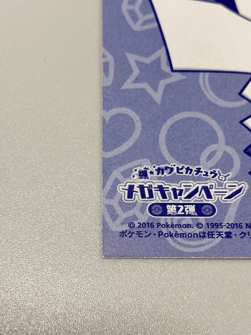 太*】様 ポケモン　ポンチョを着たピカチュウ 名刺カード メガリザードン