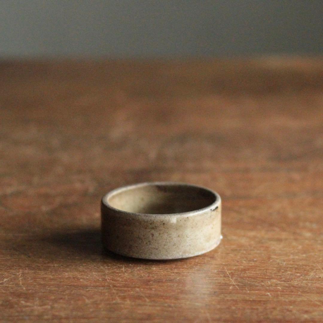 瀬戸灰釉 半筒 盃 酒器 ぐい呑み 古美術 古道具 アンティーク