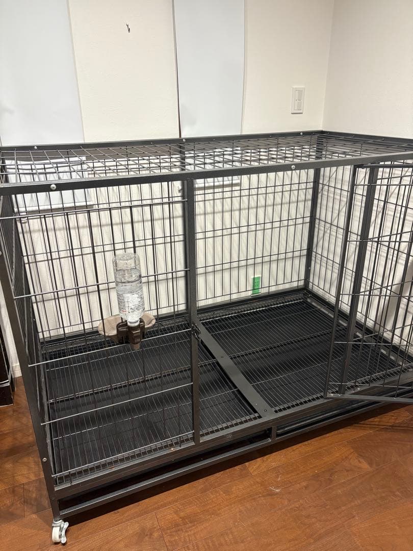 4Lサイズ 犬用ケージ 引き出し型トレイ付き