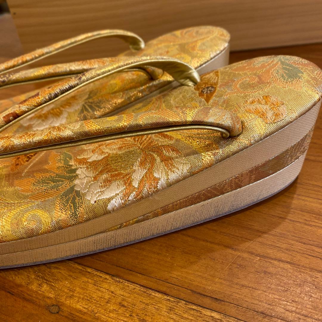 【新品未使用】キンワシ　花みやこ　袋帯　バッグ・草履セット