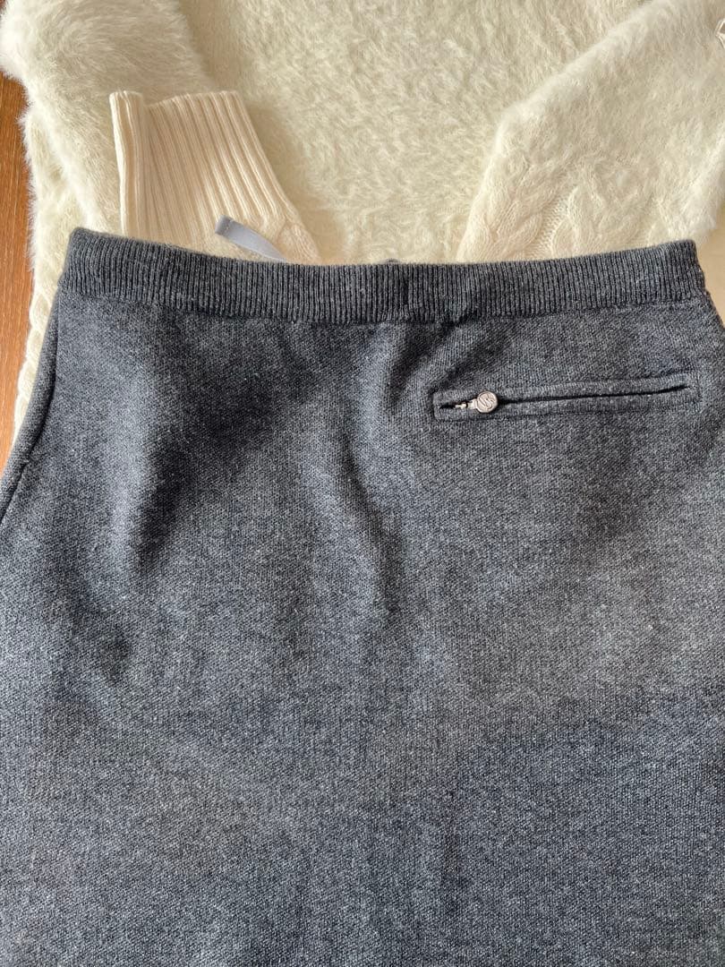 DESCENTEゴルフ　シャギーニットニットスカートセット売りMサイズ