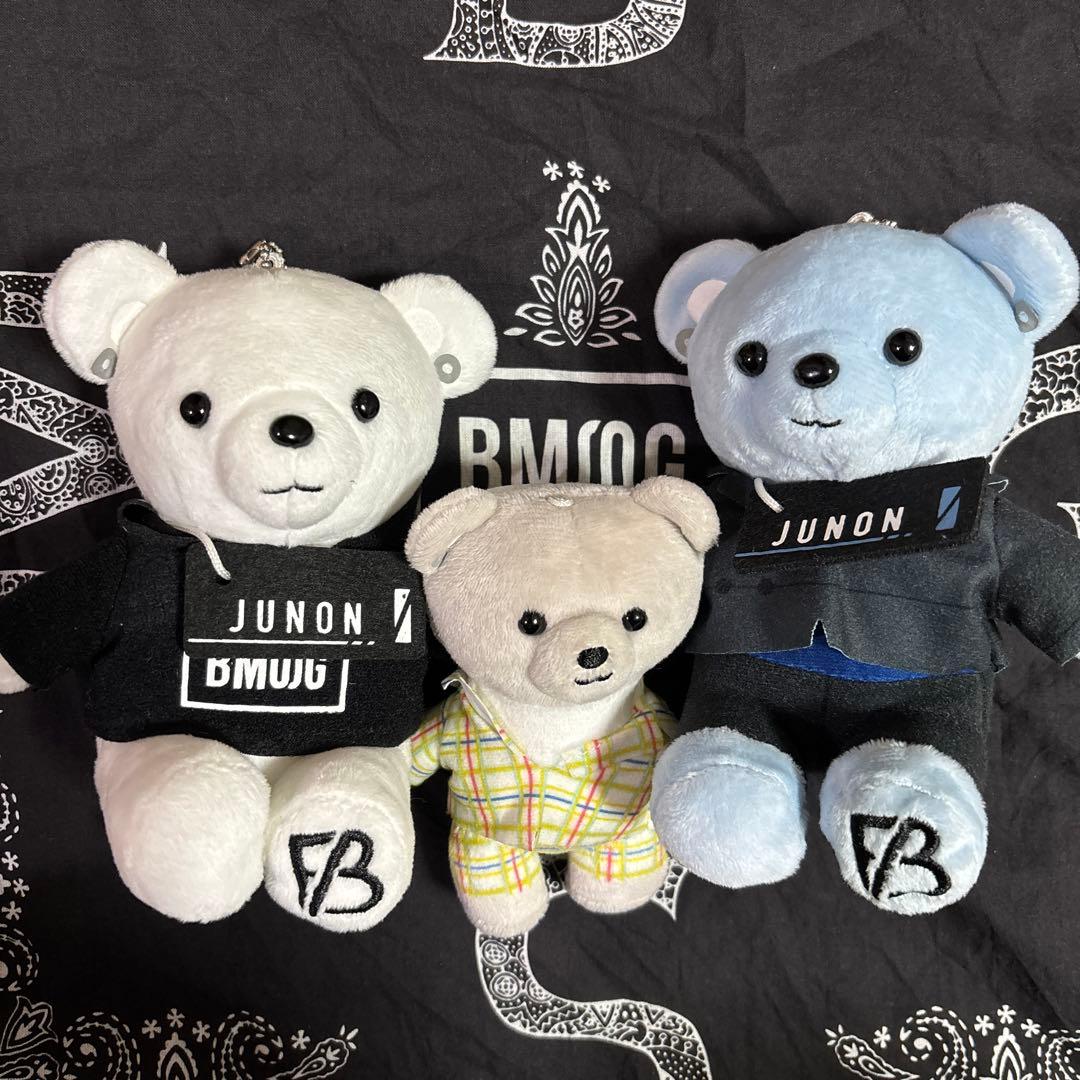 JUNON FBロゴ入りぬいぐるみ3体セット
