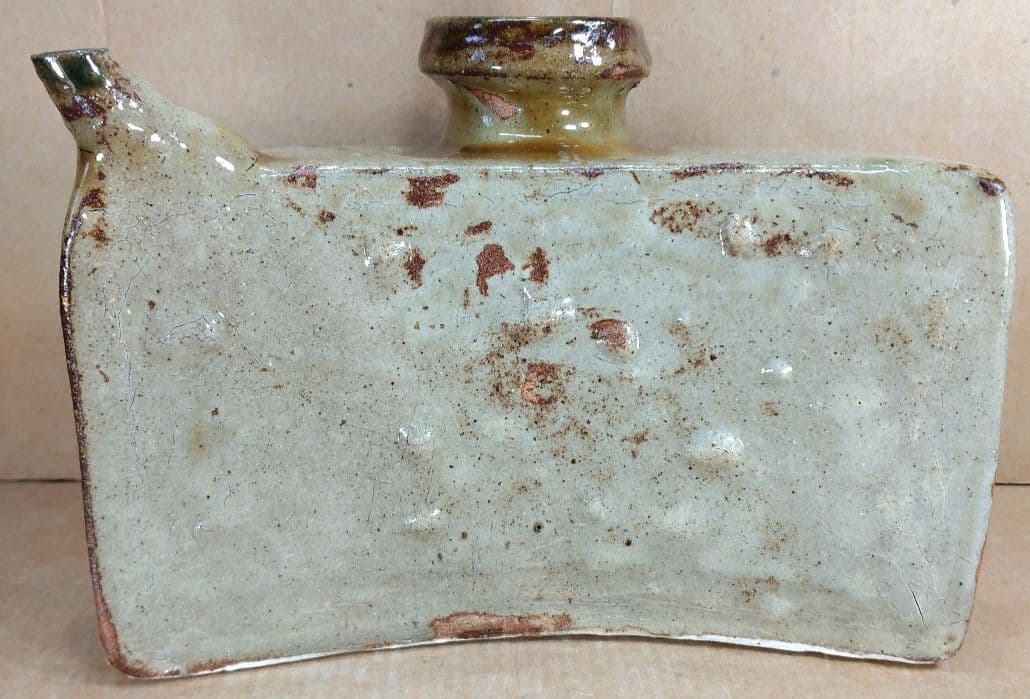 【本物保証】金城次郎 魚紋抱瓶 共箱 栞 壷屋焼 やちむん 人間国宝 無傷