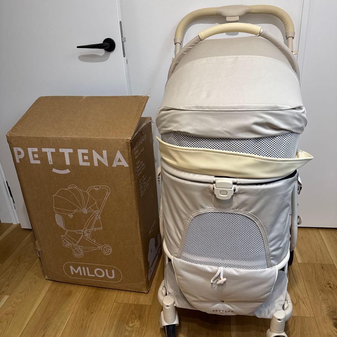 PETTENA MILOU ワンタッチで全部折りたためる分離型ペットカート