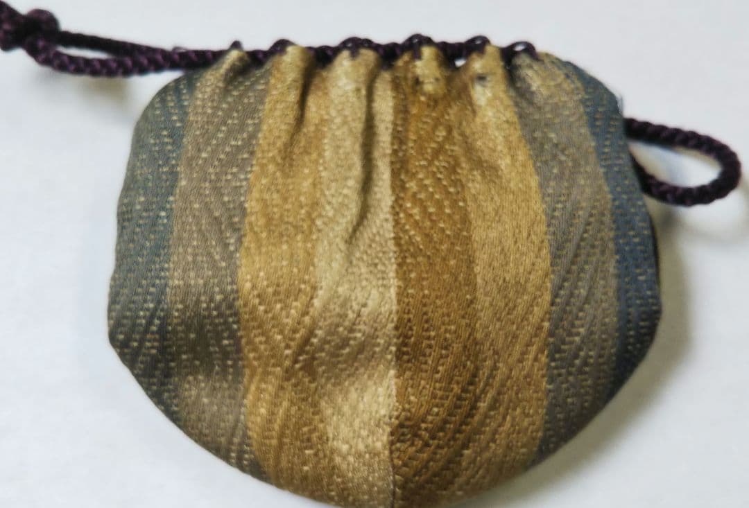 茶道具 茶入 鶴首 京焼 玉欽 造 仕服 金剛金襴 間道 西陣織