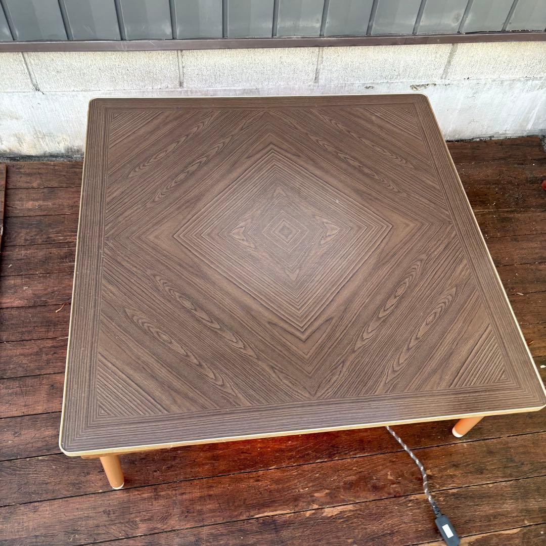 C4 昭和レトロ 花柄やぐらこたつ 小泉産業 リバーシブル天板 動作確認済み