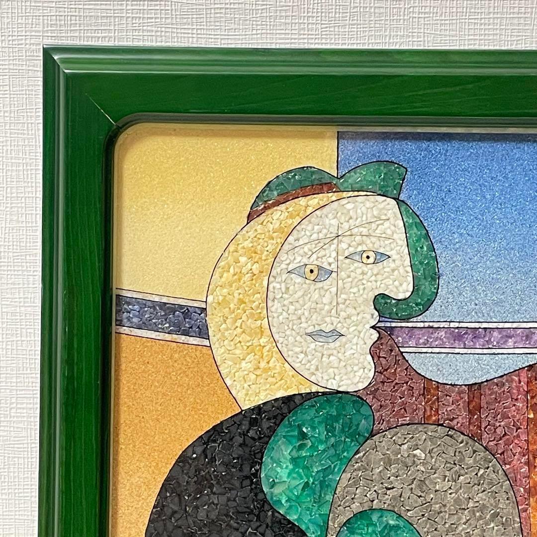 天然石モザイクアート 壁掛け