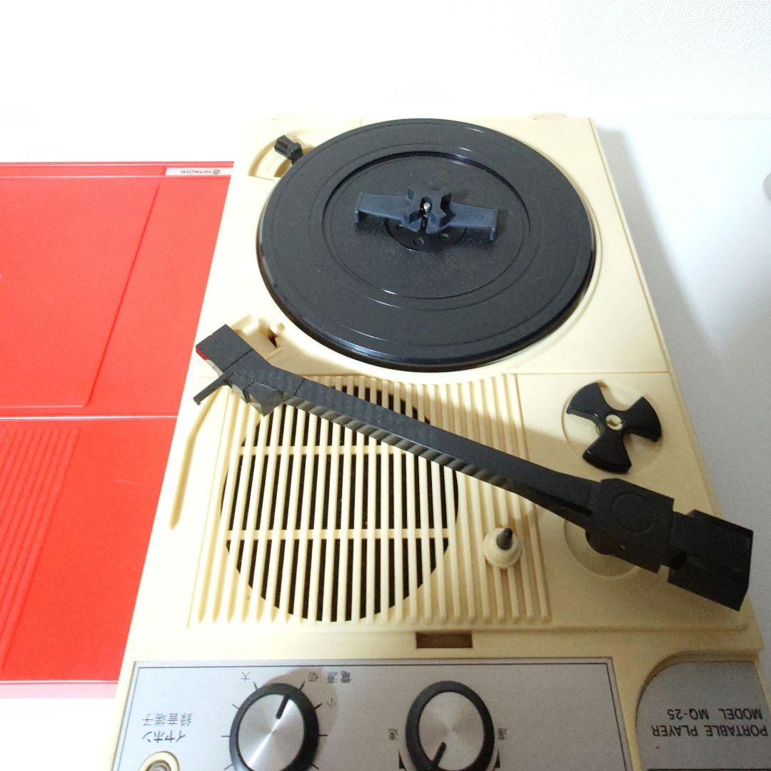 レトロHITACHI ポータブルレコードプレーヤー MQ-25 動作確認済み