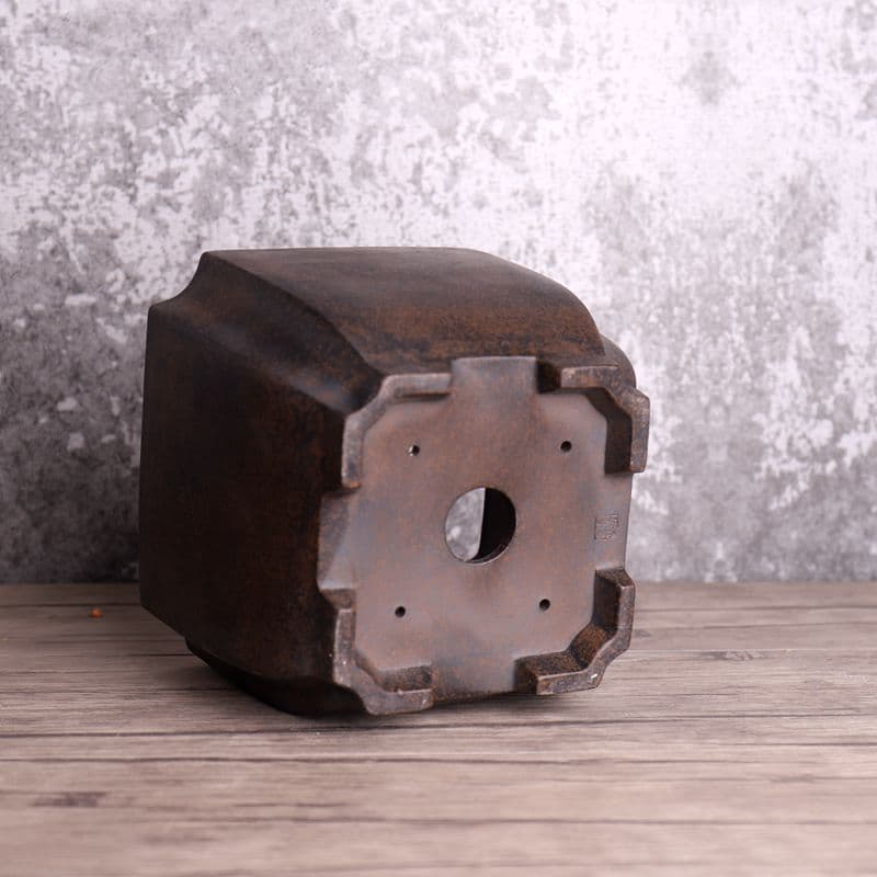 宜興紫砂鉢 四方抽角鉢 盆栽鉢 植木鉢 小品盆栽鉢 大品盆栽鉢