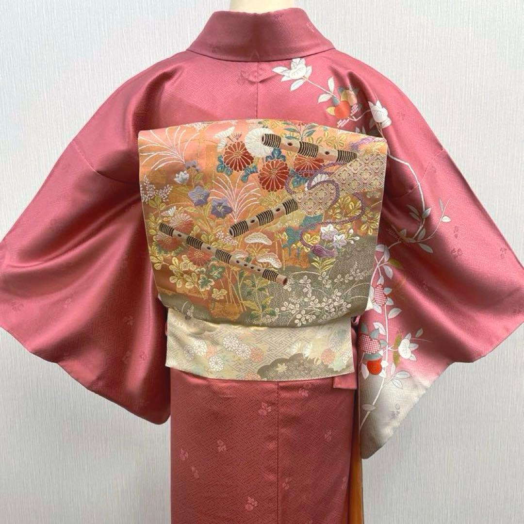 梅乃【148】正絹　訪問着　単品　美品　長襦袢付　入卒式　お宮参り　七五三