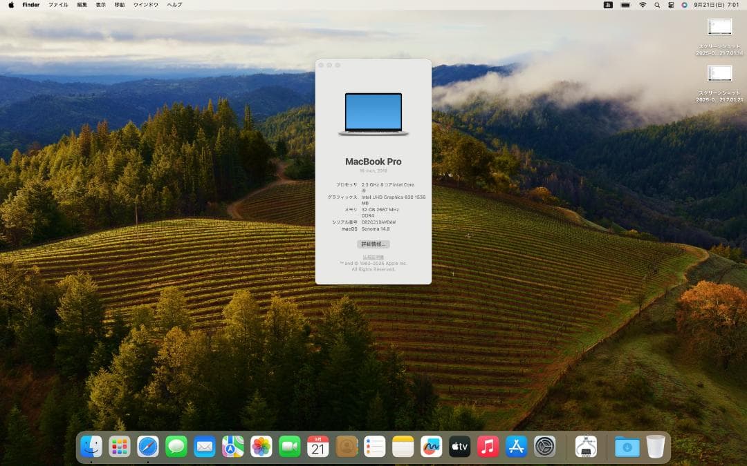 訳アリ MacBookPro 2019 16inch シルバー