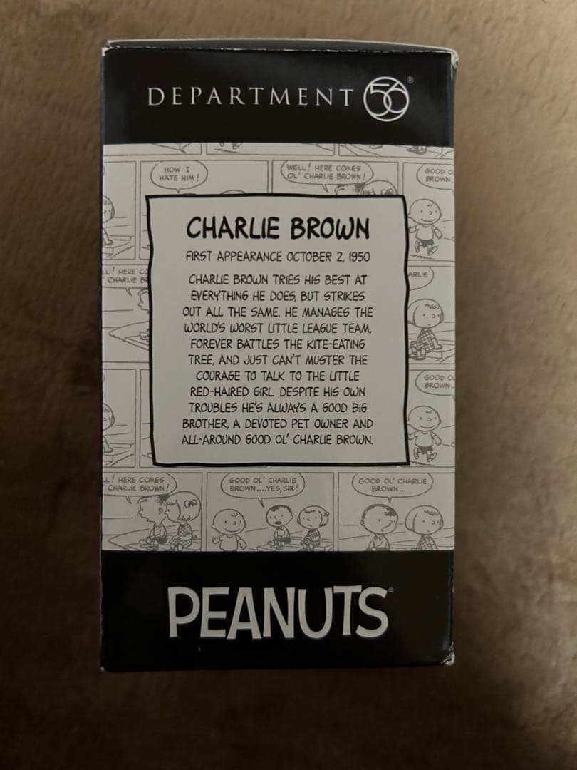 スヌーピー65周年 陶器DEPARTMENT56 フィギュア　チャーリーブラウン