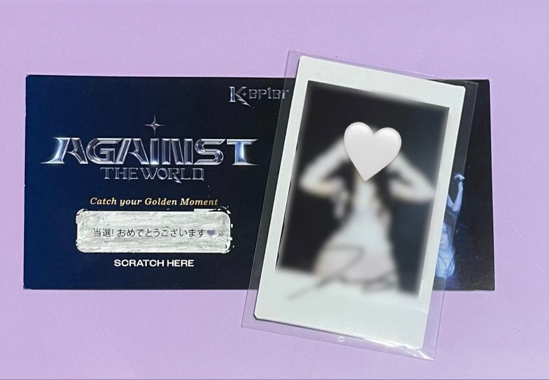 Kep1er kcon シャオティン　直筆 サイン チェキ