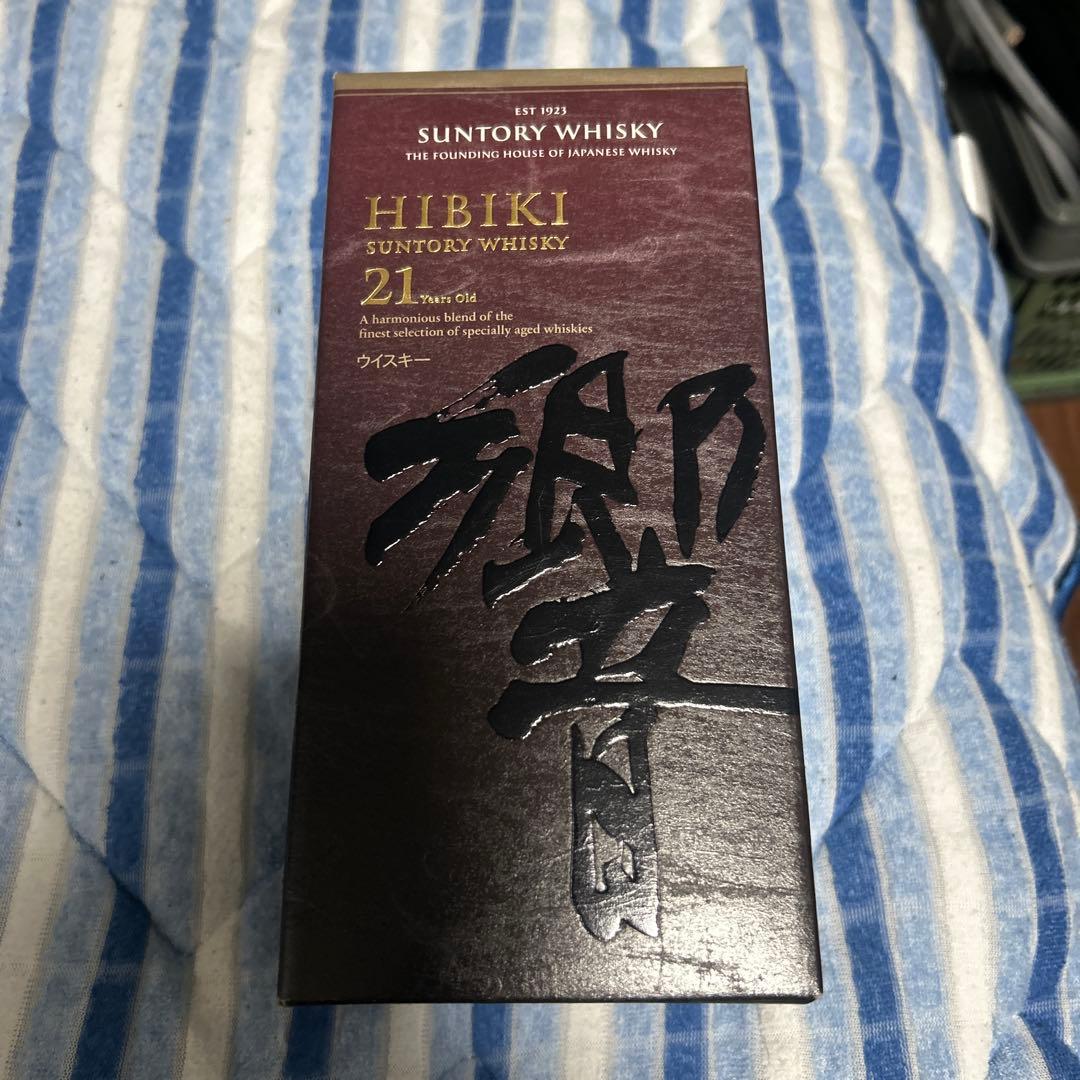 Hibiki 21年 ウイスキー 700ml 空ビン　　 箱