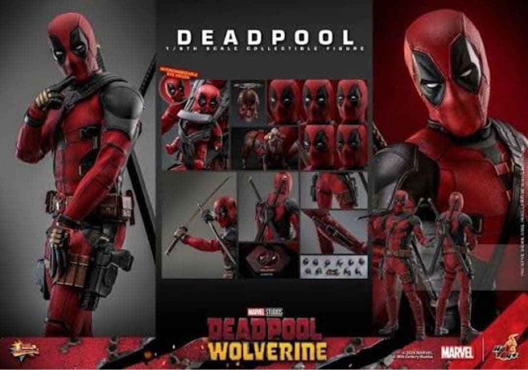 ホットトイズ ムービーマスターピース デッドプール フィギュア hottoys