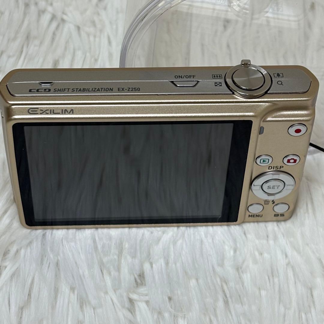 CASIO カメラ　EX-Z250 充電器　説明書　ゴールド コンデジ　動作品