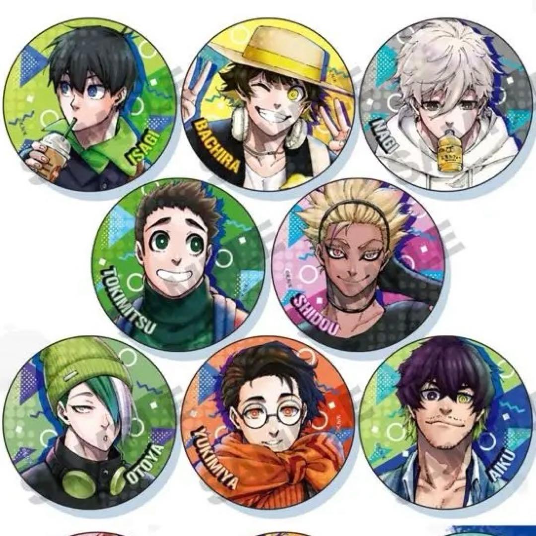 ブルーロック　私服　メタル　缶バッジ　box 凪　千切　玲王　凛　冴　潔　黒名