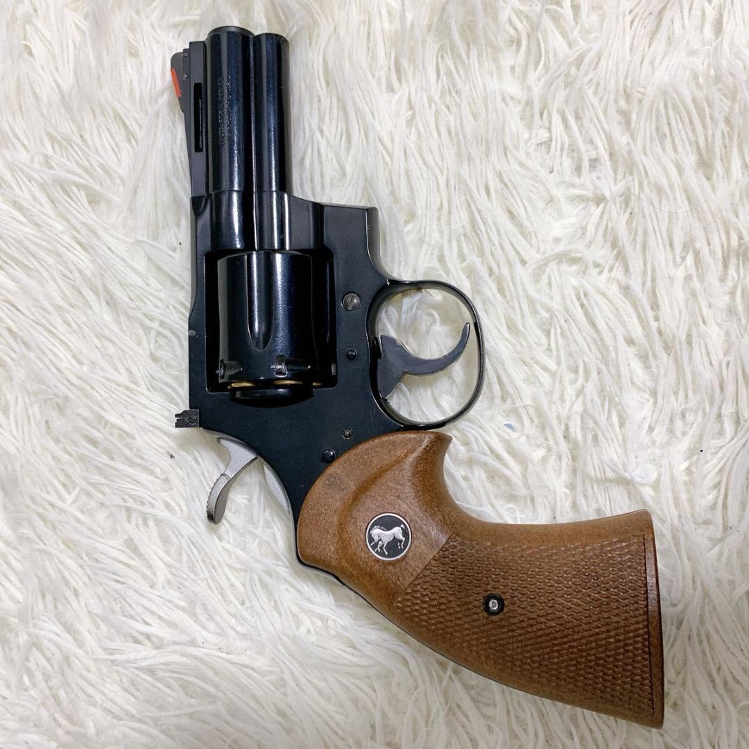 美品 コクサイ ニューコルトコンバットパイソン 3インチ MHWウッディグリップ