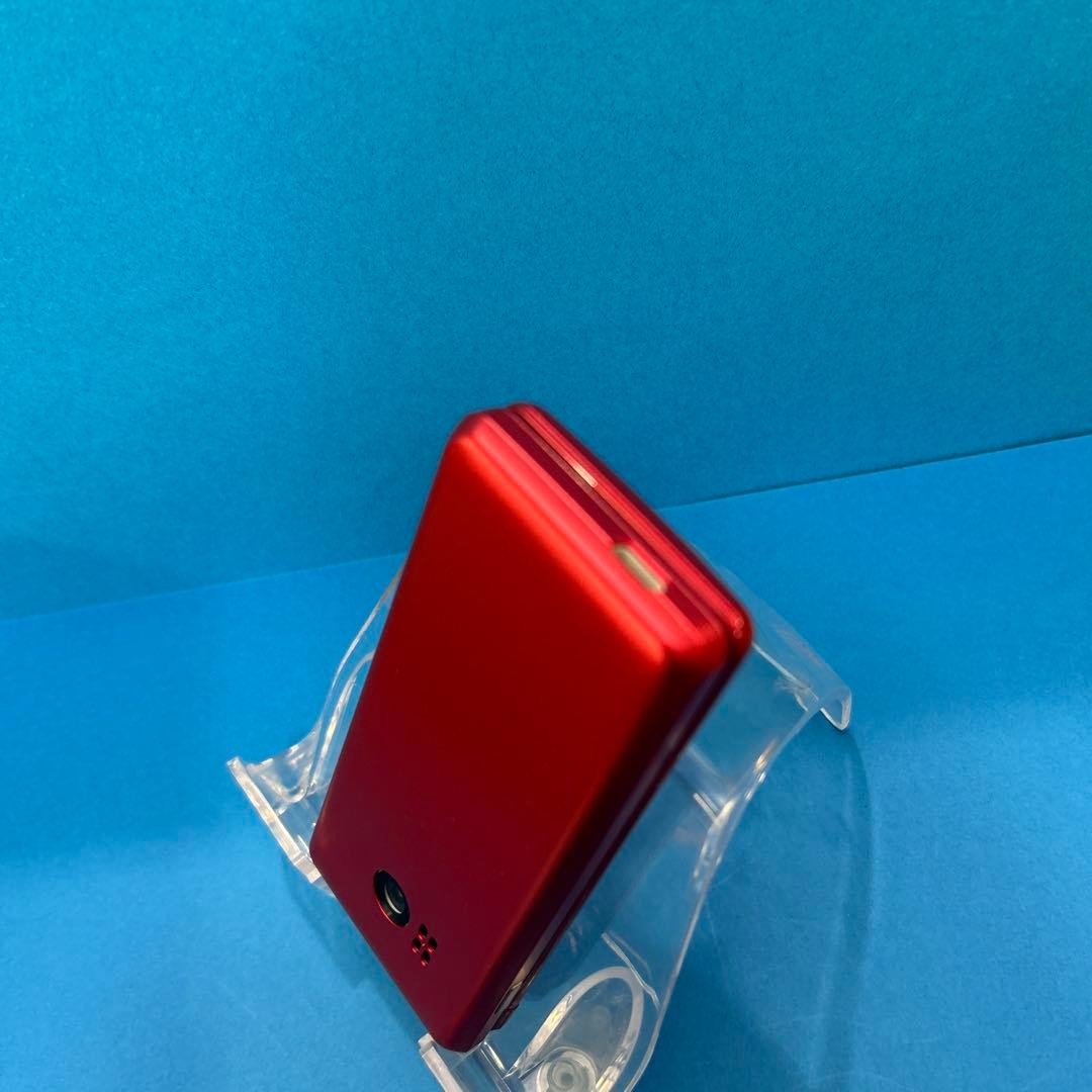 ほぼ新品 予備電池付 かんたん携帯11 SHARP A207SH 赤 SIMフリ