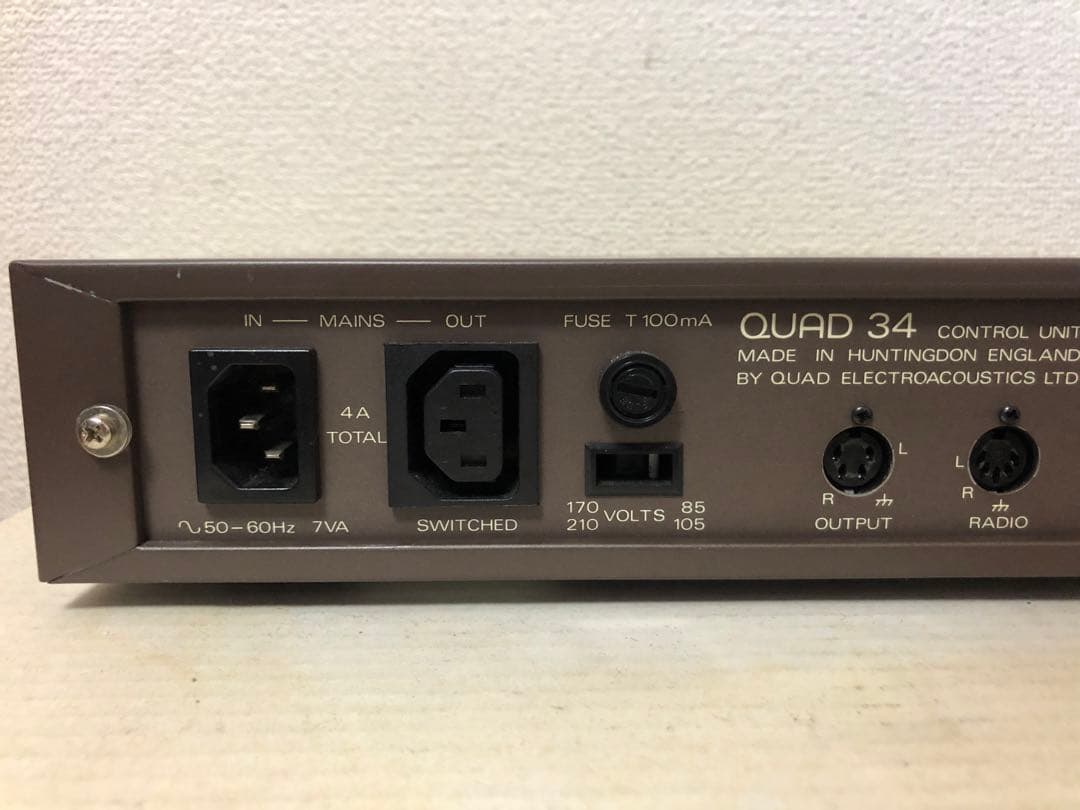 英国製 名作QUAD34プリアンプ 前期型 動作品