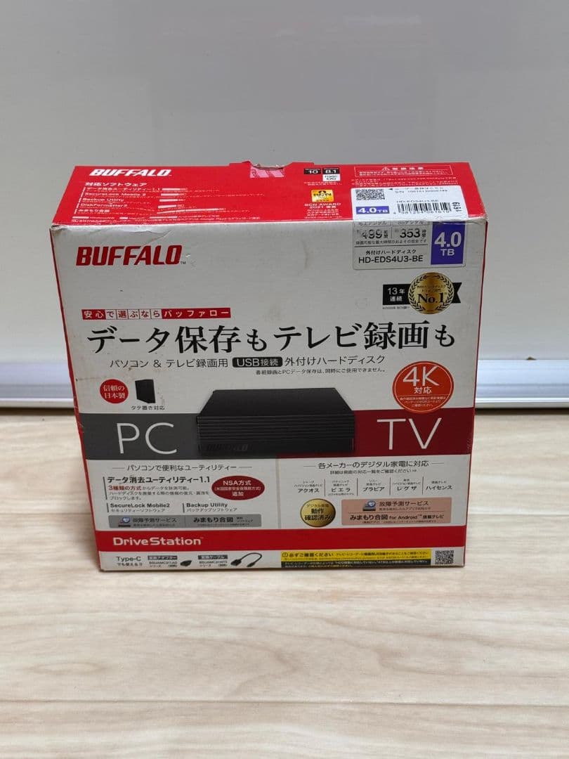 BUFFALO DriveStation 外付けHDD HD-AD4U3