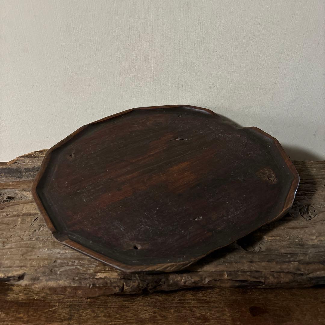李朝十二角膳天板その69盆.古道具.骨董品.韓国骨董. Antique.酒器盆