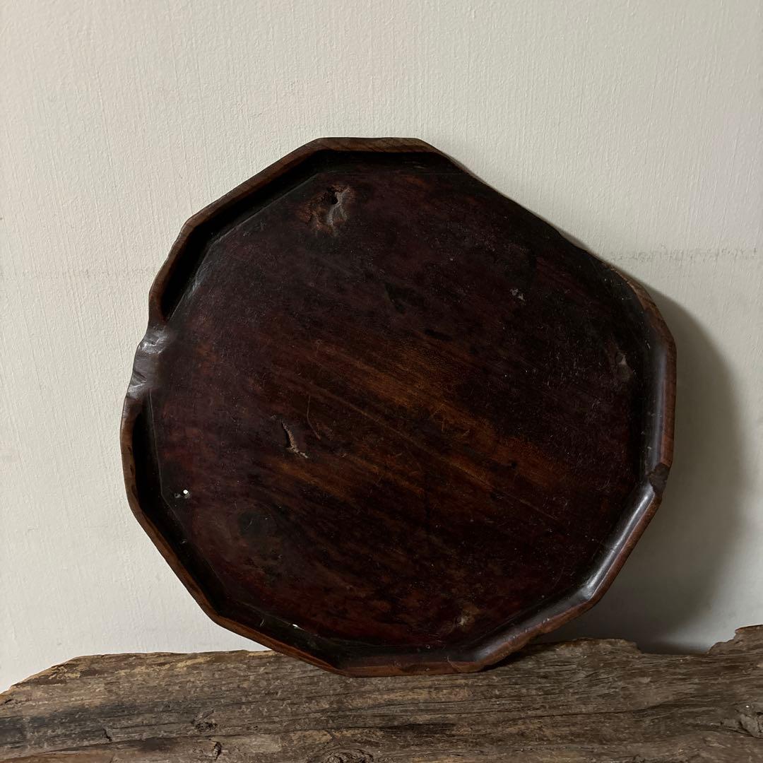 李朝十二角膳天板その69盆.古道具.骨董品.韓国骨董. Antique.酒器盆