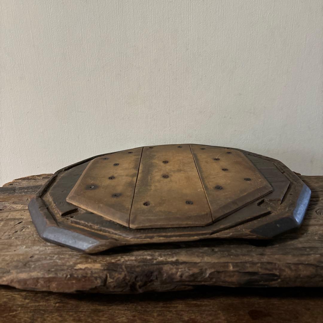 李朝十二角膳天板その69盆.古道具.骨董品.韓国骨董. Antique.酒器盆