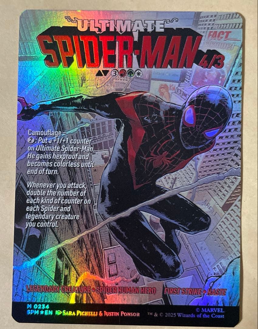 mtg マイルズ・モラレス アルティメット・スパイダーマン 英語　foil