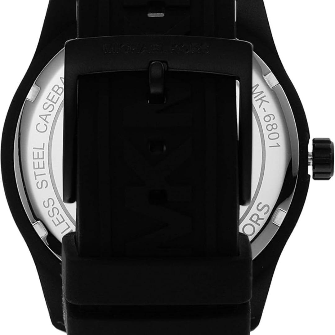 【新品】マイケルコース 腕時計 メンズ 黒 ブラック ラバーベルト シリコン