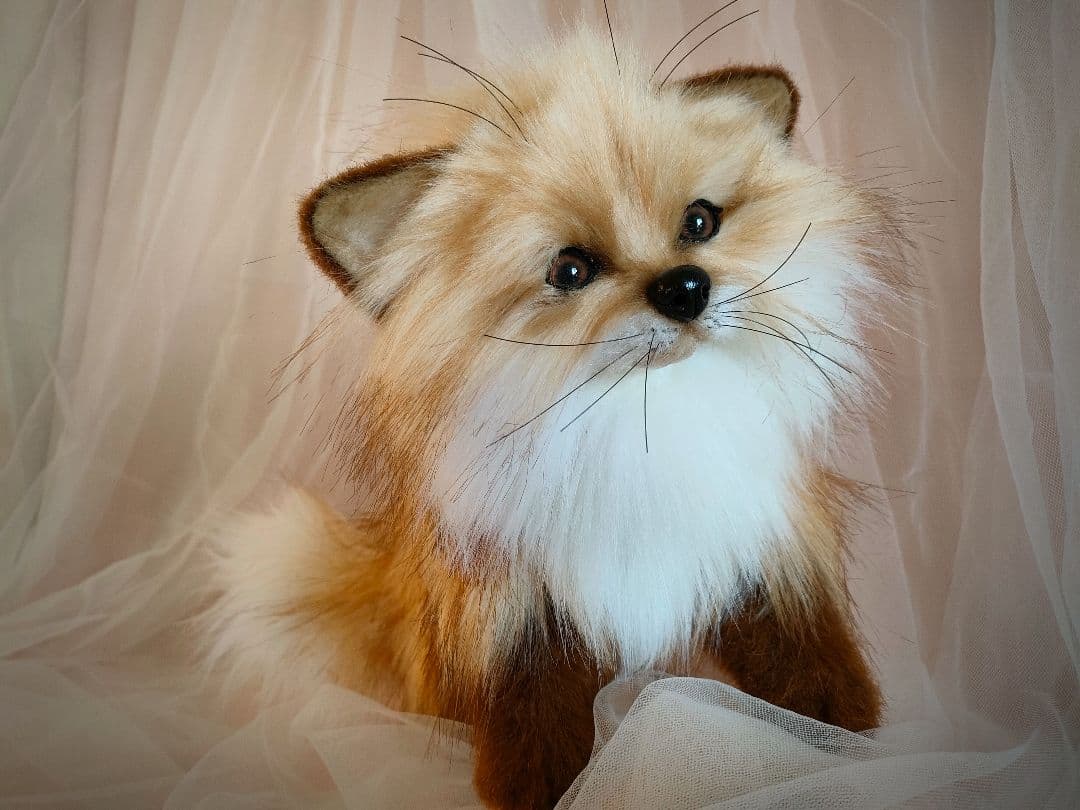 最終値下げ!!✨【人気の海外作家】アートドール　キツネ　ハンドメイド