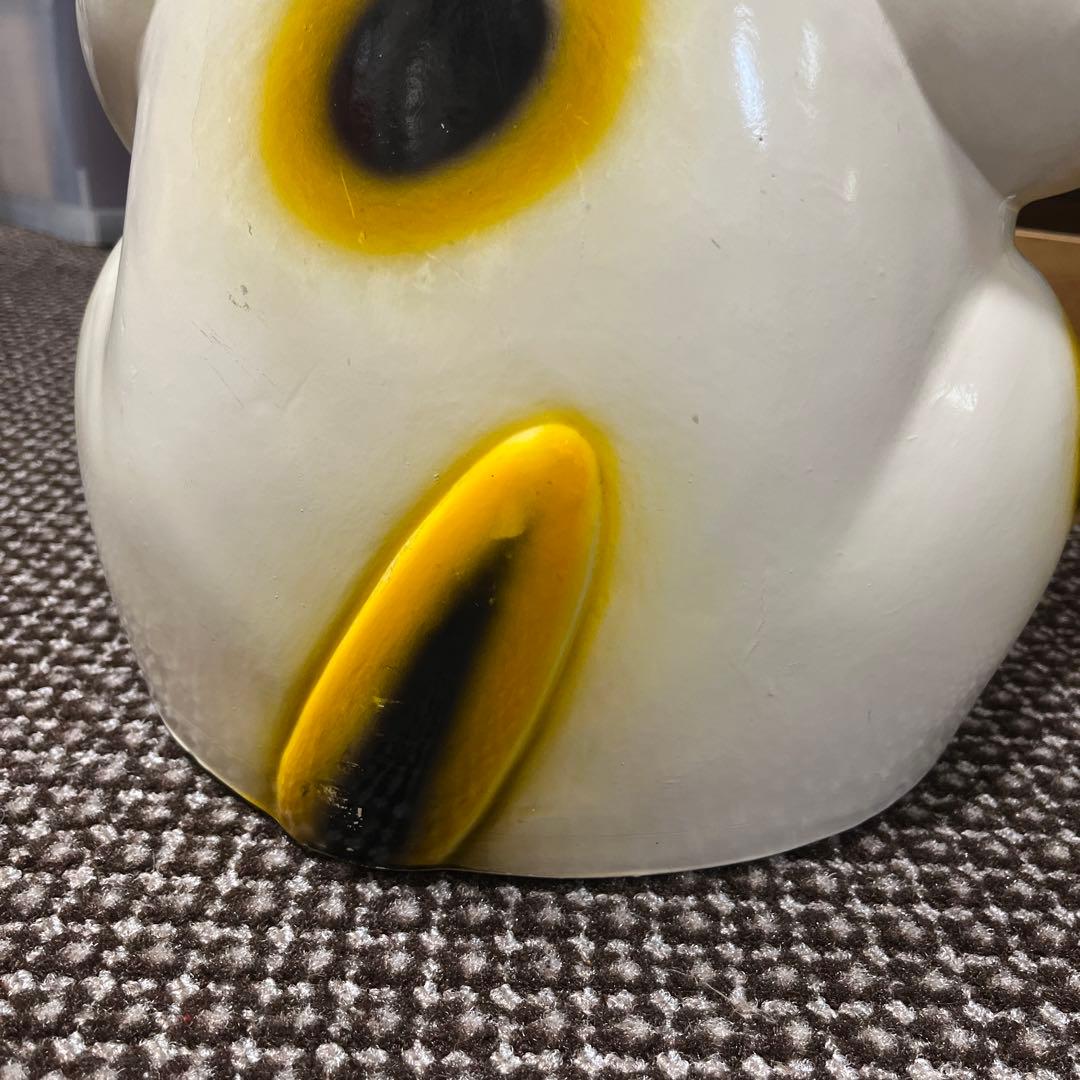 陶器製 縁起担ぎに❣️招き猫 幸運を呼ぶ置物　常滑焼　BIGサイズ　右手上げ